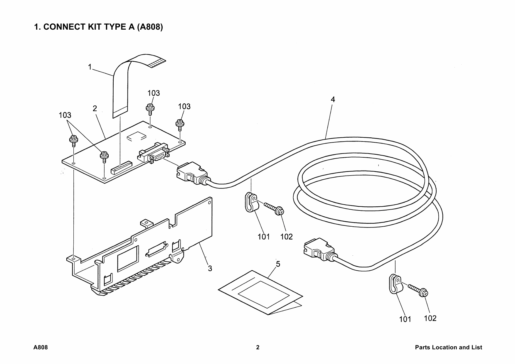 RICOH Options A808 COPIER-CONNECTION-KIT-TYPE-A Parts Catalog PDF download-4